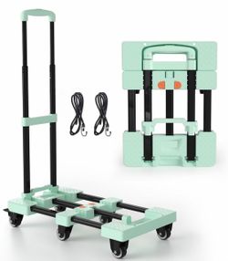 Folding Hand Truck 500lbs, Portable Heavy Duty Dolly Cart
