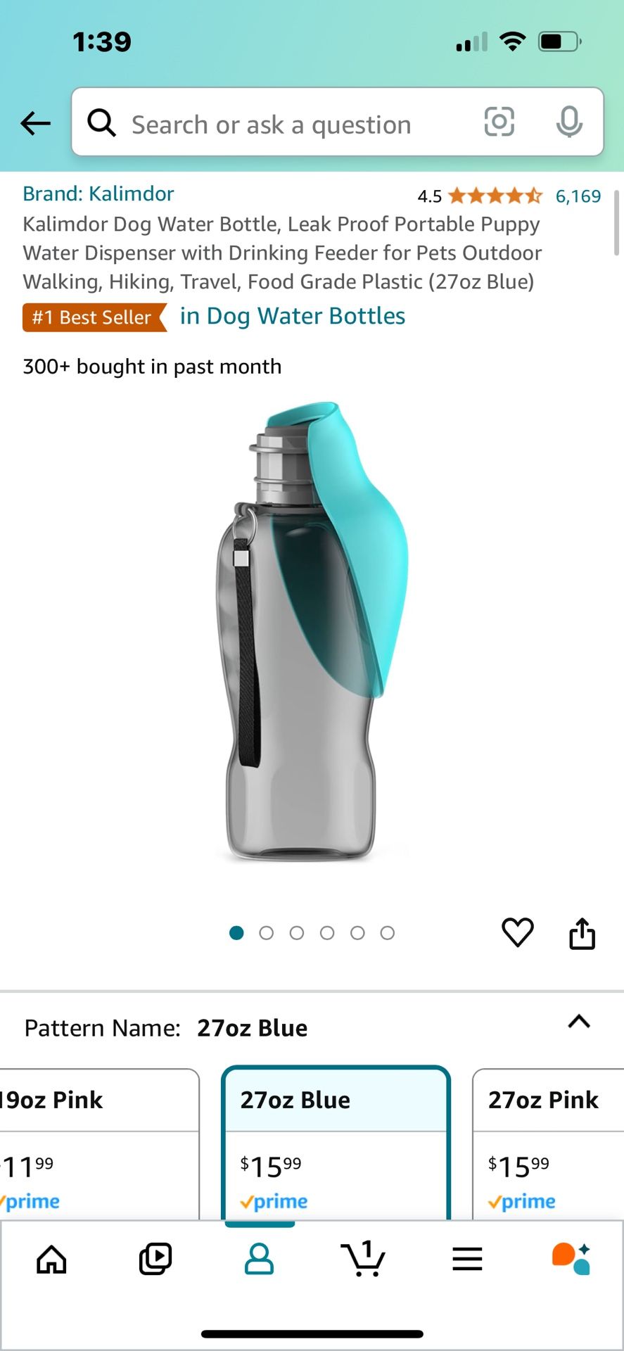 Dog Water Bottle