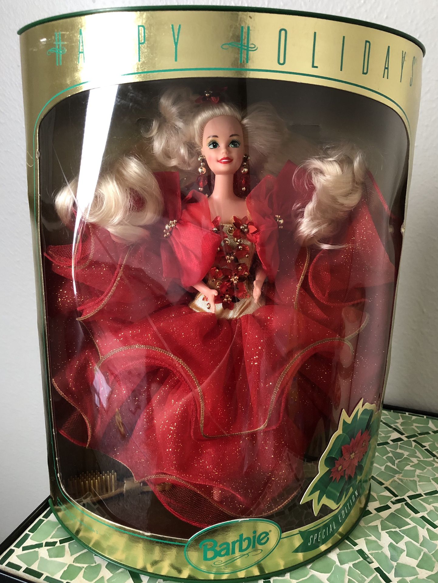 Vintage 1993 Special Edition Happy Holidays Barbie