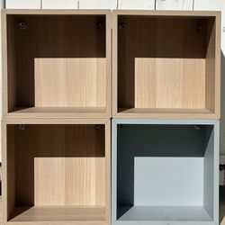4x Hanging Cube Shelves