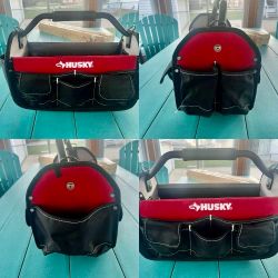 Husky Open-Top Tool Tote Bag