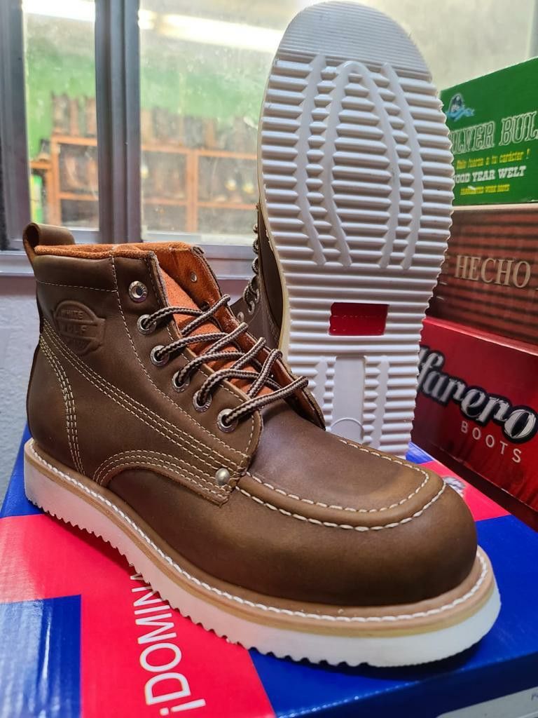 Botas de Piel De México Cómodas Para Trabajar