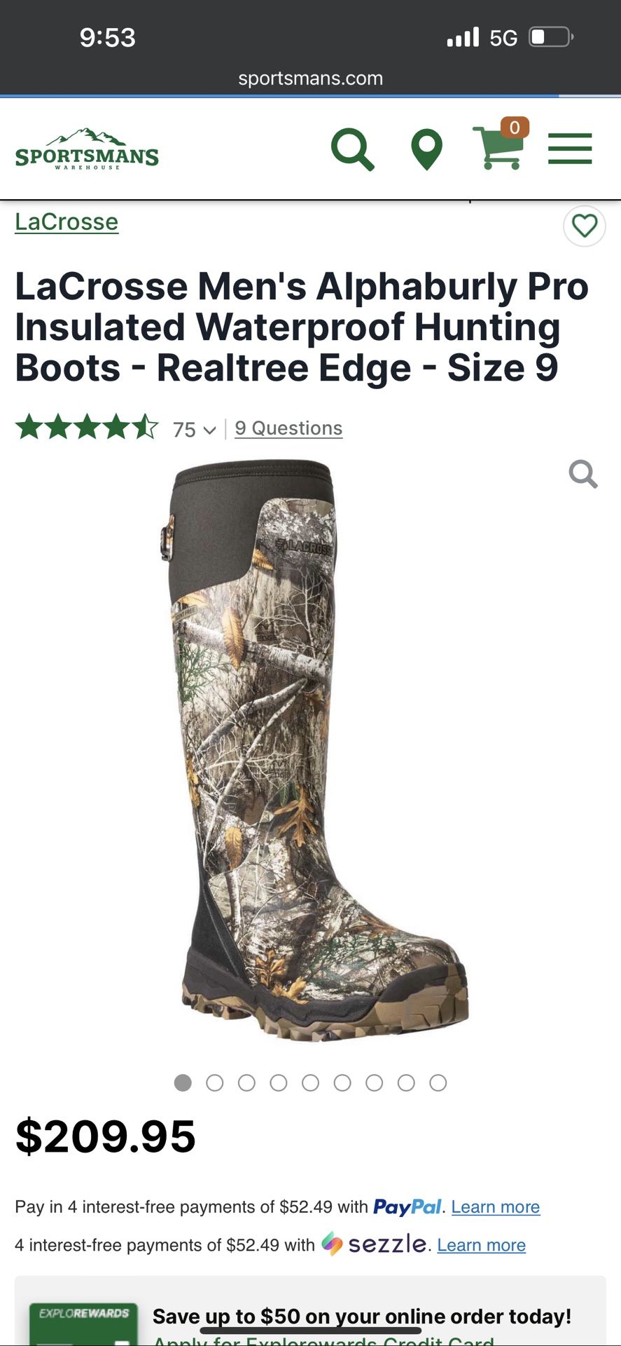 Lacrosse Alphaburly Pro Hunting Boots
