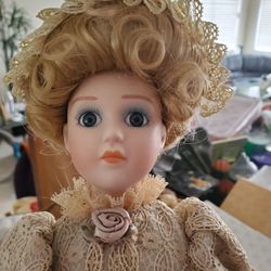 New Louis Nicole Porcelain Collector Doll 