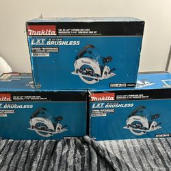Brand New Makita 18V X2 LXT Lithium-Ion (36V) Brushless Cordless 7-1/4 in. Circular Saw Kit 5.0Ah Model XSH06PT