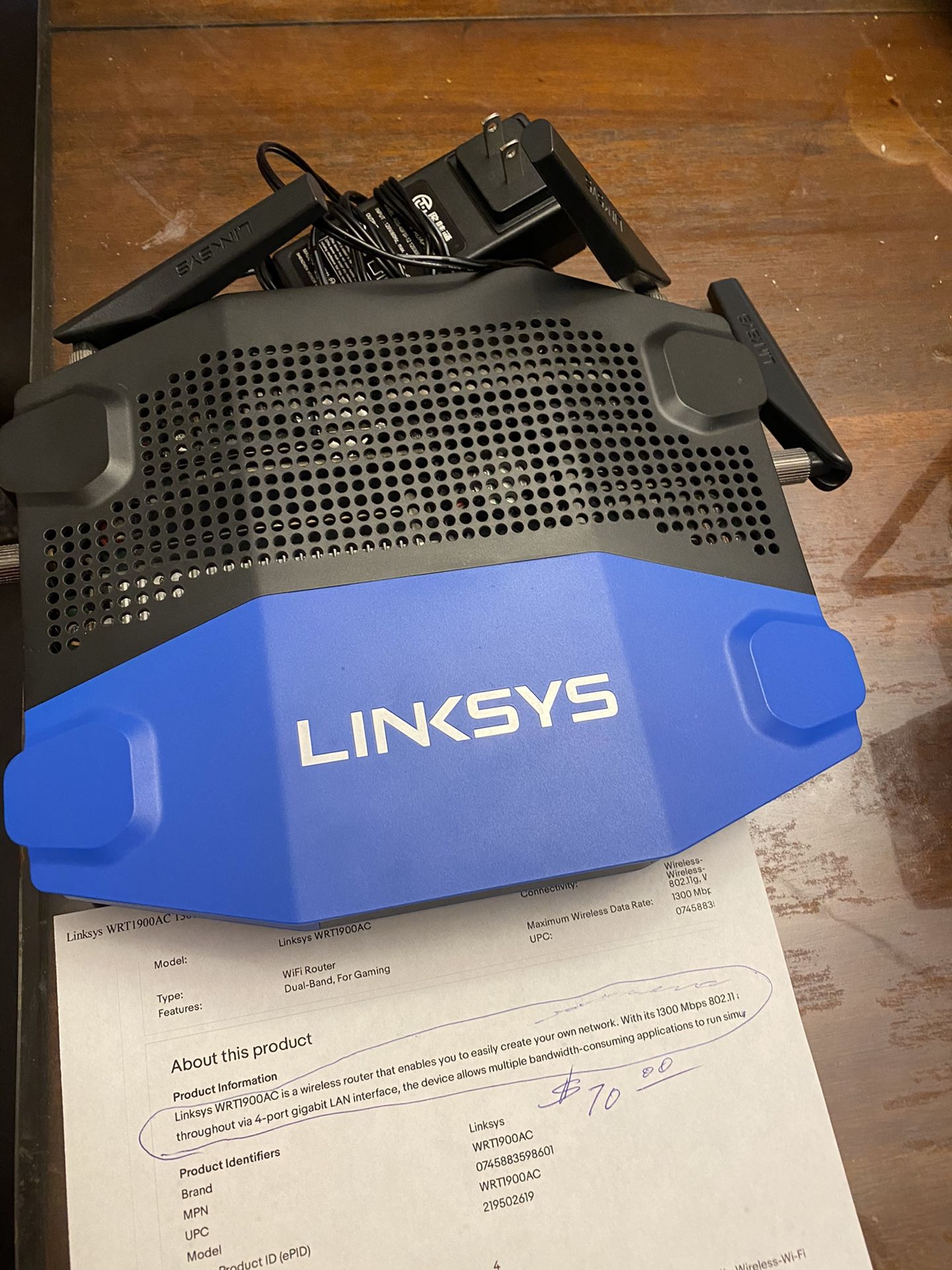 Linksys wifi router