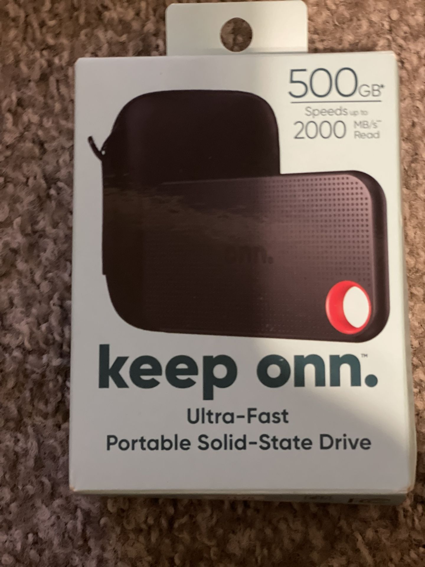 Keep onn Portable Solid State Drive 500 GB