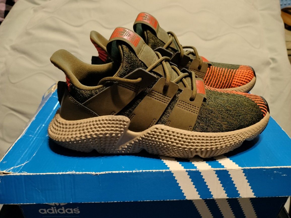Adidas Prophere J Size Shoes Sneakers Green Orange: AQ0509 Box