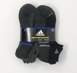 6 pair Adidas low cut performance socks! BRAND NEW!