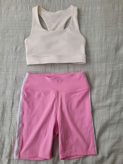 Set Of 2 Becca Bra And PINK Biker Shorts Size XS