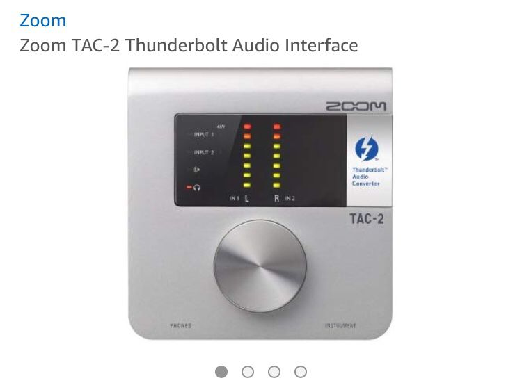 Zoom Tac-2 Thunderbolt Audio Interface