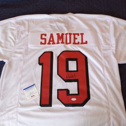 DEEBO SAMUEL AUTOGRAPHED JERSEY SAN FRANCISCO 49ERS 