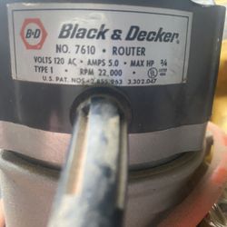 Black & Decker 7610 Router 
