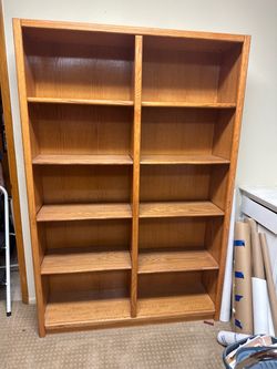 Oak Bookcases - three available.
