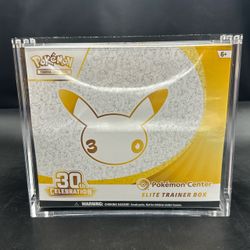 Acrylic Case with Magnetic Lid for Pokemon Elite Trainer Box ETB