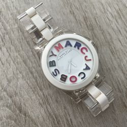 Marc by Marc Jacobs By Marc Clear Acrylic Watch MBM4535 Color Logo Dial NWT $_12.JPG?set_id=880000500F main image 3