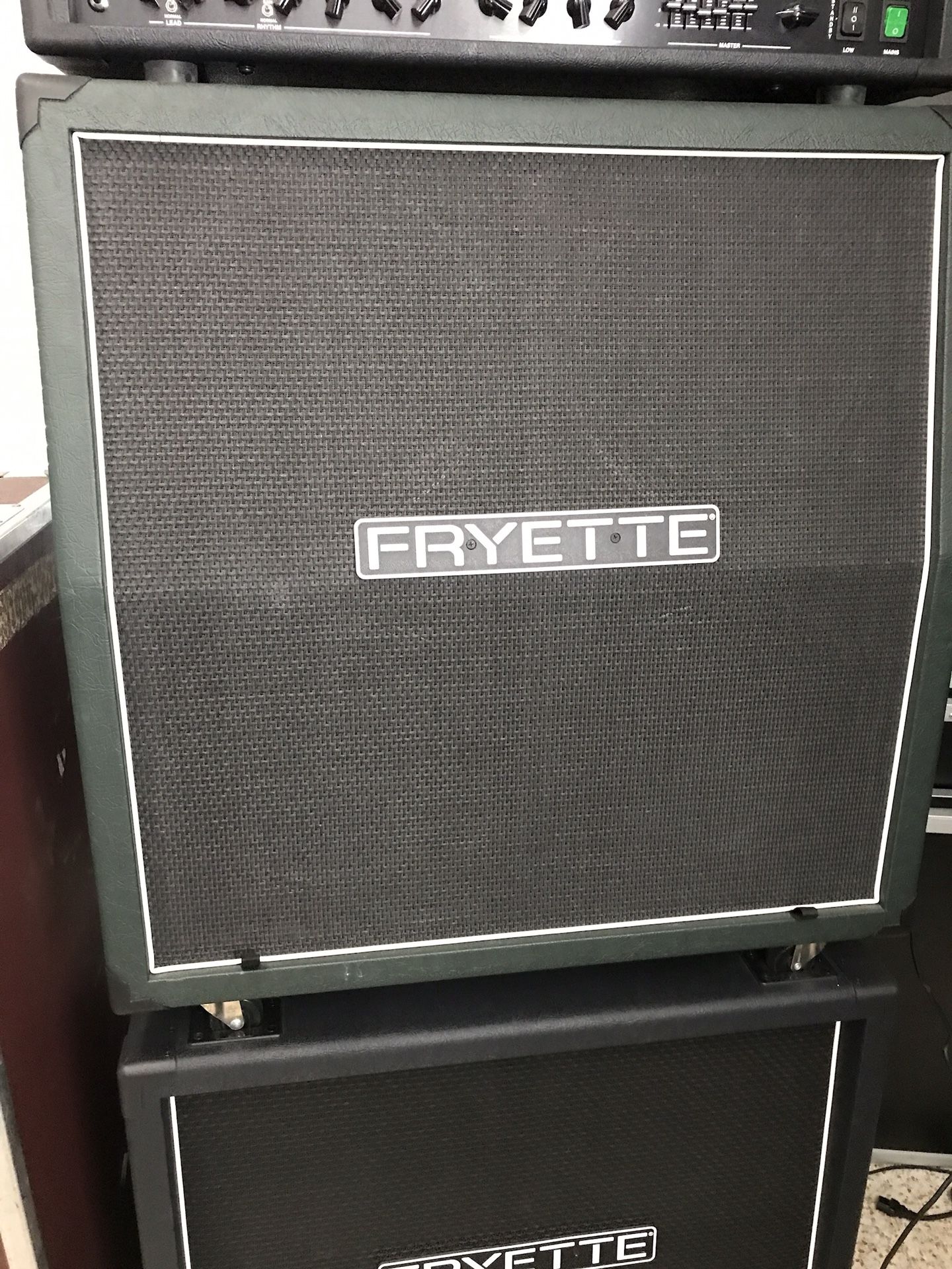 VHT Fryette Fat Bottom 4x12 slant cabinet GREEN TOLEX