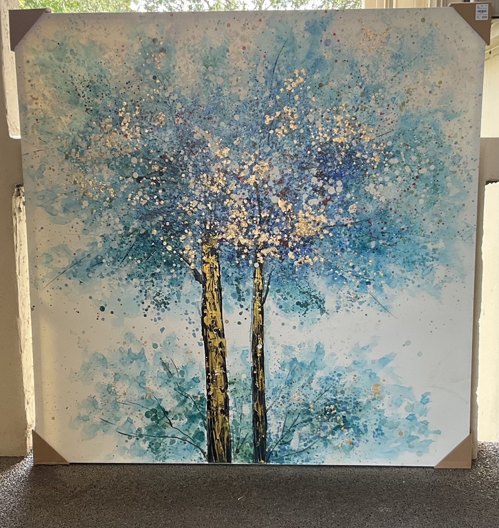 Large Abstract Tree Wall Art. Modern, calming, and beautifully detailed statement piece.