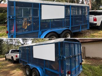 Enclosed landscape trailer