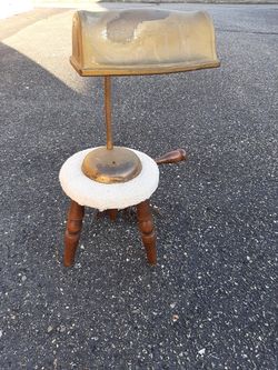 Very early goose neck bending desk lamp works all original