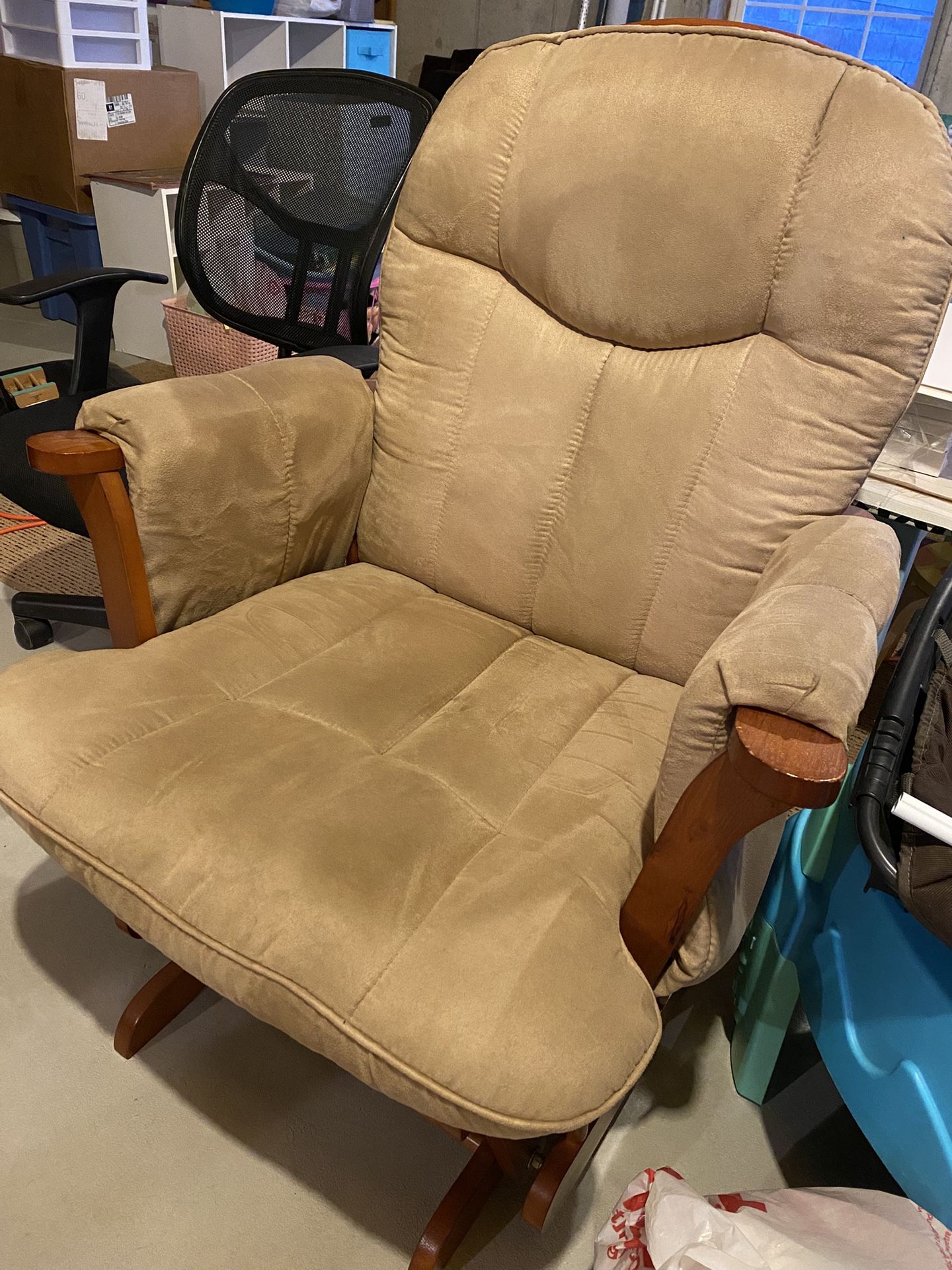 Glider Rocker with Ottoman