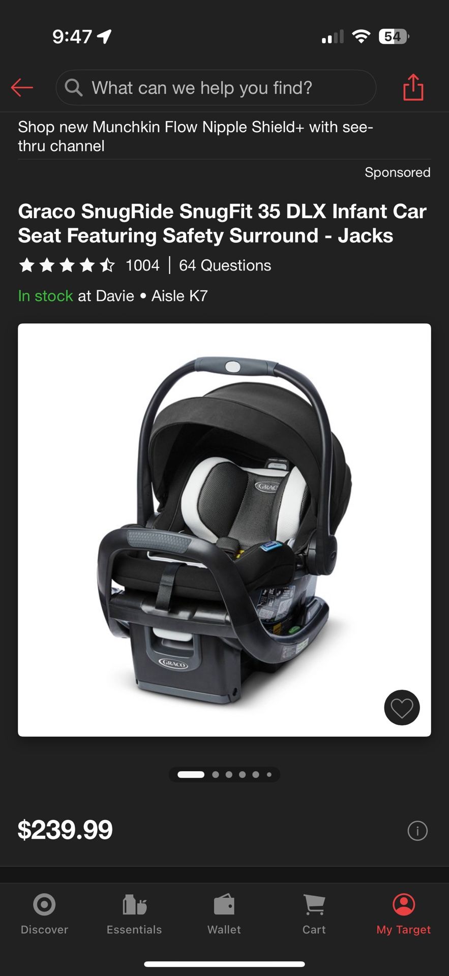 Graco Snug ride Car seat