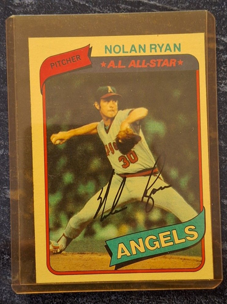 Nolan Ryan Angel Baseball Card