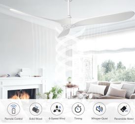 New in box Ceiling Fans Without Light,52 Inch Outdoor Indoor Ceiling Fans