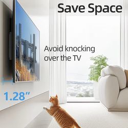 Tilt TV Wall Mount Fits 16-24" Studs, Holds 37-86" TVs up to 132 lbs, Max VESA 600x400mm