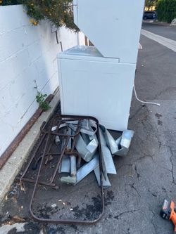 Free metal. Free washer dryer for parts not working