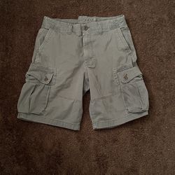 American Eagle Grey Cargo Shorts 