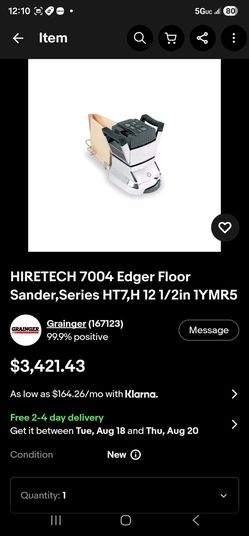 Flooring edger sander Hardwood floors