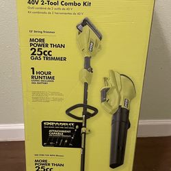 RYOBI 40v 2 Tool Combo Kit Blower & Trimmer ( Only Tools)