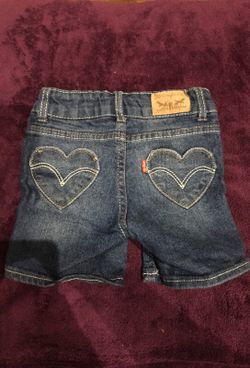 Toddler girls Levi jean shorts