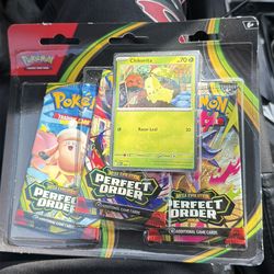 Pokémon Perfect Order 3 Pack Blister (Chikorita)