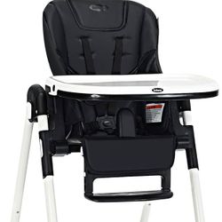 INFANS High Chair for Babies & Toddlers, Foldable Highchair with Multiple Adjustable Backrest