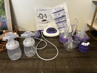 Lansinoh Signature Comfort Portable Double Electric Breast Pump, Lightweight