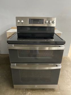 GE Stainless Stove Double Oven ‼️60 Day Warranty