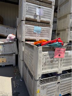 Macro Bins filled with toys