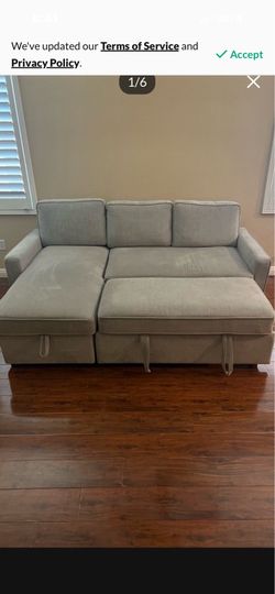 Like New Ashly Pull Out Sofa Full Warranty
