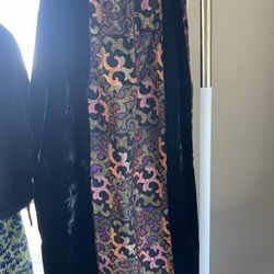 Long Skirt Velvet And Brocade