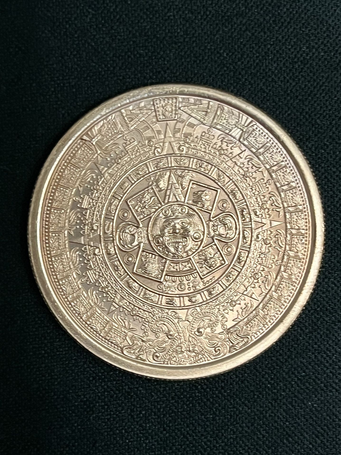 1 Ounce 999 Copper Aztec Calendar Round