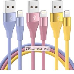  iPhone Charger 3Pack 10FT Apple MFi Certified Lightning Cable Fast Charging iPhone Charger Cord Compatible with iPhone 14 13 12 11 Pr