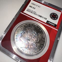 1884-O Morgan Silver $1 - NGC