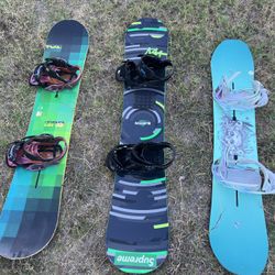 155cm Burton 160cm Burton 141cm Burton Snowboard With Bindings