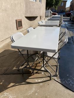 Folding Tables and Chairs Set