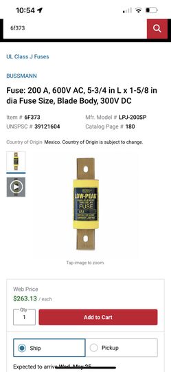 Fuse 200 Amp, 300 Volt 