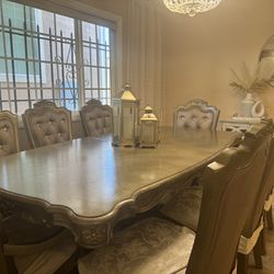 Dining Table Set With 8 Chairs