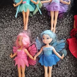 Barbie Doll's Fairytopia Fairies Lot Of Four