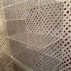 Acrylic lucite wall shelf